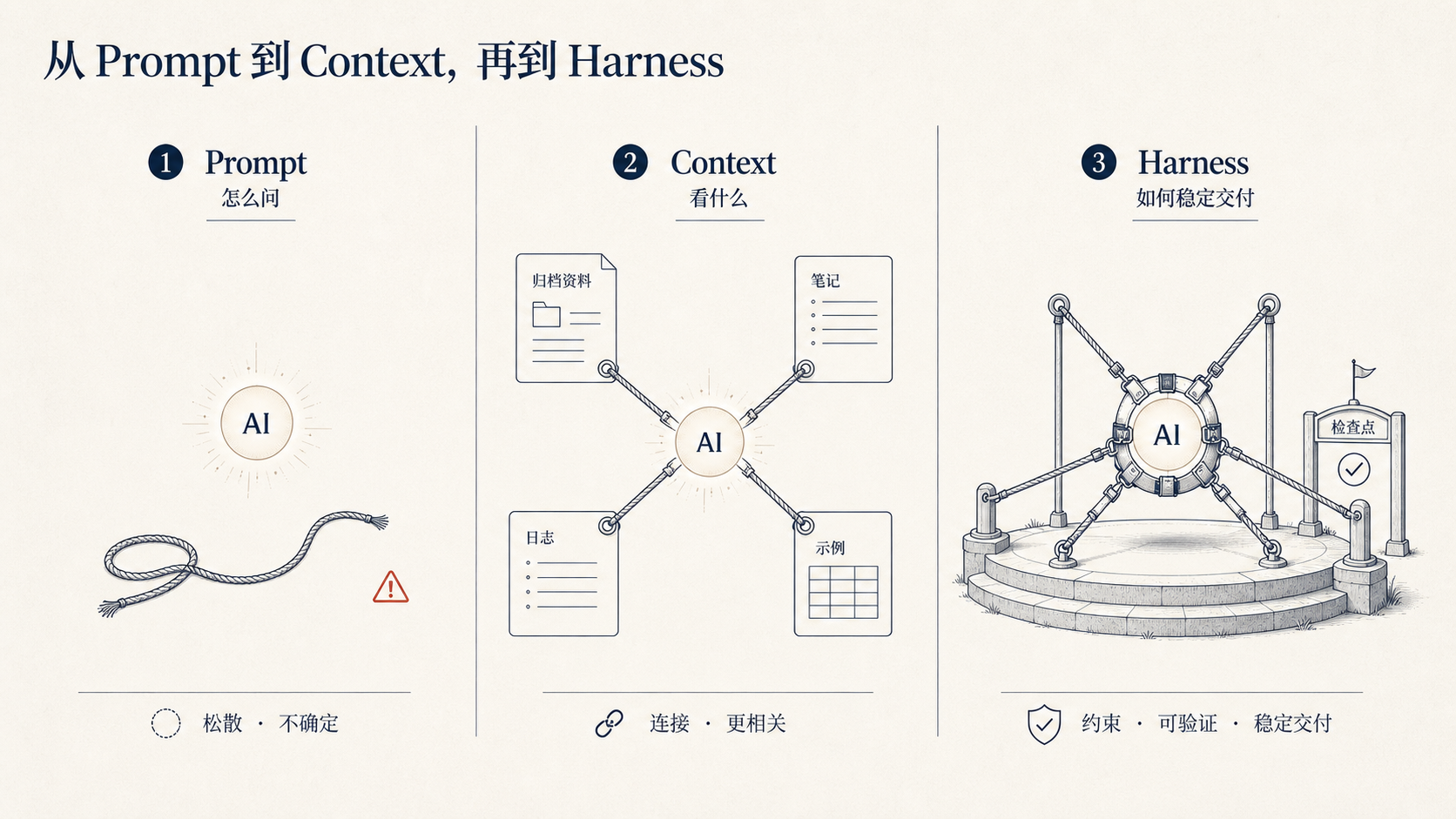 从 Prompt 到 Context 再到 Harness